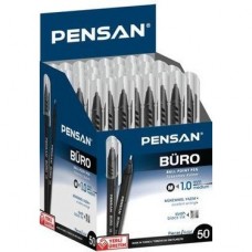 SİYAH TÜKENMEZ KALEM PENSAN BÜRO 50’Lİ