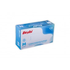 Beybi Pudrasız Lateks Eldiven Beyaz Medium 100 Lü