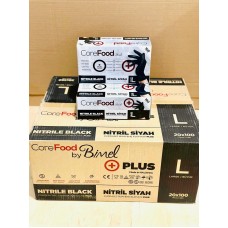 Bimel Siyah Nitril Eldiven – Large – Pudrasız – 1 Paket