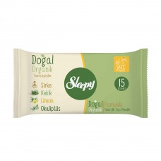 Sleepy Doğal Organik Temizlik Cep Mendili 15 Yaprak 1 Adet
