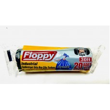 Floppy 400 gr Orta Boy Çöp Poşeti 55×60 cm 1 Koli (25 Paket)