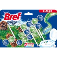 Bref Power Aktiv Klozet Temizleyici Blok Çam Ferahlığı 3'lü Paket