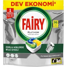 Fairy Platinum Bulaşık Makinesi Kapsülü 96 Yıkama Limon Kokulu 1 Paket