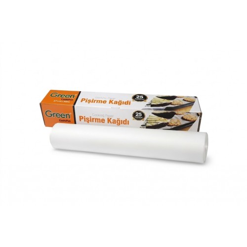 Green Yağlı Pişirme Kağıdı Rulo 37 cm x 50 m Kutulu 1 Adet Green Yağlı Pişirme Kağıdı Rulo 37 cm x 50 m Kutulu 1 Adet