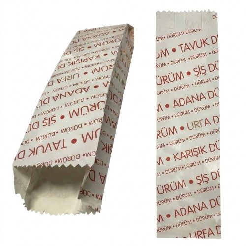 Dürüm Kese Kağıdı 1 kg - Altı Kapaklı Baskılı Paket Servis Ambalaj Kağıdı Dürüm Kese Kağıdı 1 kg - Altı Kapaklı Baskılı Paket Servis Ambalaj Kağıdı