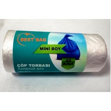 Bestbag Standart Mini Çöp Poşeti 40x50cm 1 Koli (50 Paket)