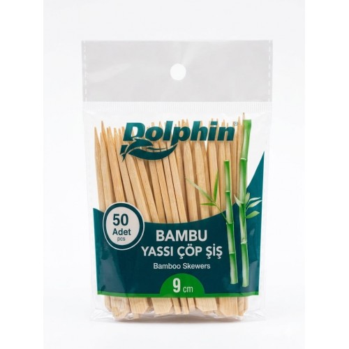 Dolphin Bambu Yassı Çöp Şiş 9 cm 50 Adet 1 Paket Dolphin Bambu Yassı Çöp Şiş 9 cm 50 Adet 1 Paket