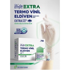 Reflex Winlyex Extra Termo Vinil Eldiven Şeffaf 100’lü 1 Kutu