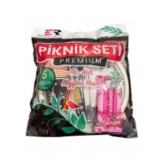 Piknik Seti 5 Kişilik 38 Parça Hazır Set 1 Paket