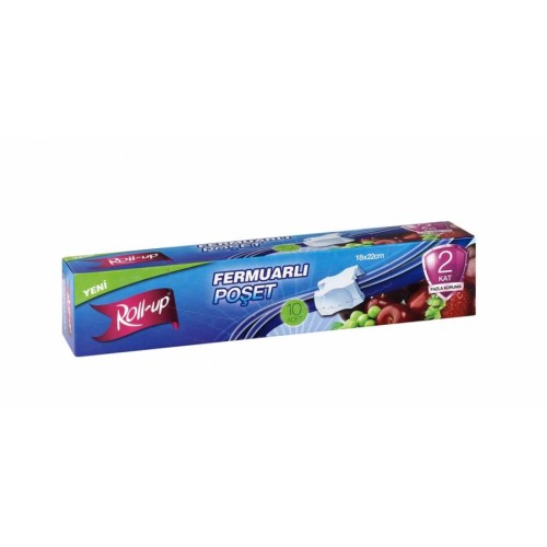 Roll-Up Fermuarlı Poşet 22x18cm 10'lu 1 Paket Roll-Up Fermuarlı Poşet 22x18cm 10'lu 1 Paket