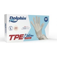 Dolphin TPE Eldiven Krem – Large – 100’lü – 1 Paket