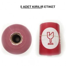 100 x 100 TERMAL KUŞE KIRILIR ETİKETİ (250) SARIM 5 RULO