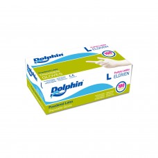 Dolphin Lateks Pudralı Eldiven L Beden 100 lü 1 Paket