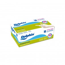 Dolphin Lateks Pudralı Eldiven M Beden 100 lü 1 Paket