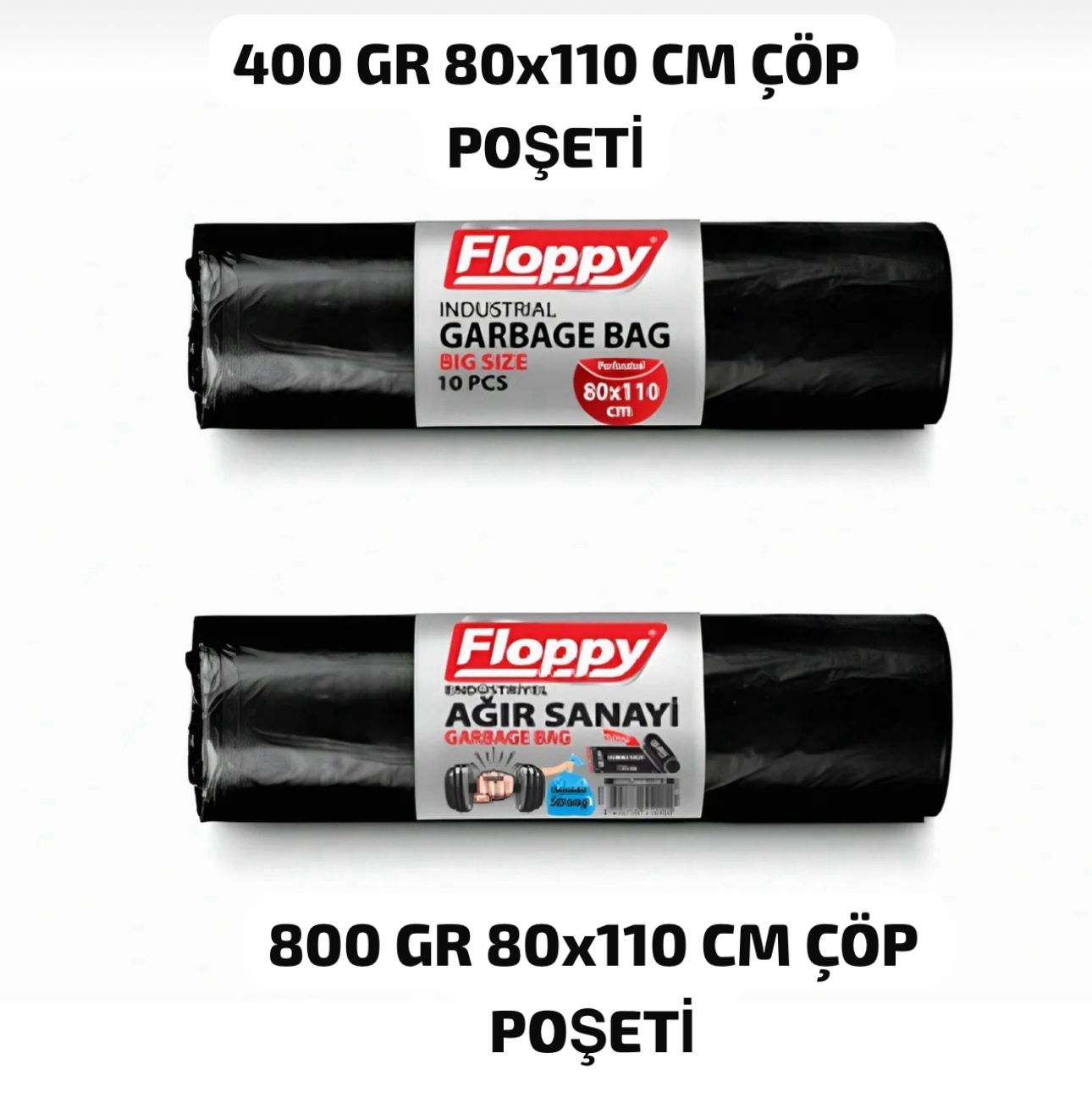 2407eb46-a996-4779-ab18-854601080745.jpeg Floppy 400 Gr Jumbo Çöp Poşeti 80*110 (1Paket) - Görsel 1