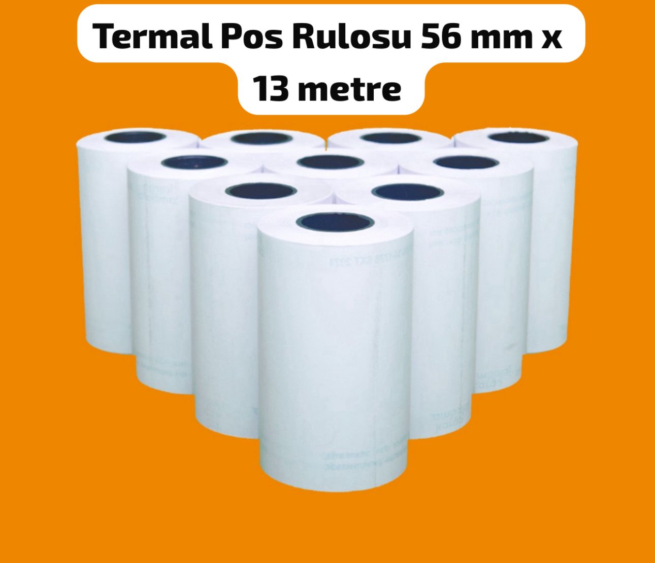 56x13.jpg Termal Pos Rulosu 56 mm x 13 metre 800 adet - Görsel 1