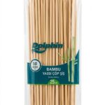 Dolphin Bambu Yassı Çöp Şiş 25 cm 50 Adet 1 Paket - "Afiyet Olsun" Yazılı Sunum Çubuğu