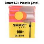 Smart Lüx Plastik Çatal 100 Lü Paket