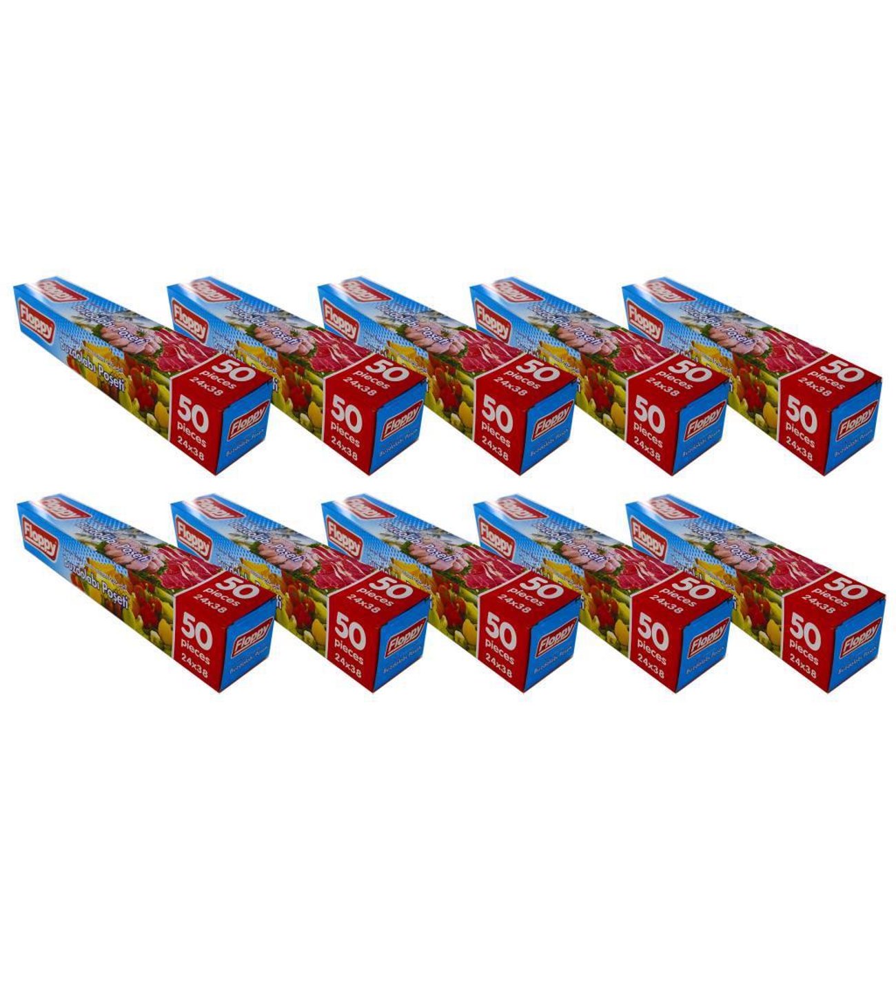 FLOPY-BUZDOLABI-POSETI.jpeg FLOPPY BUZDOLABI POŞETİ ORTA BOY 26X38 KİLİTSİZ 10 PAKET - Görsel 1