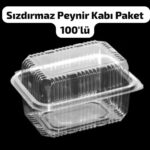 PLASTİK SIZDIRMAZ PEYNİR KABI 500 CC 100 LÜ PAKET