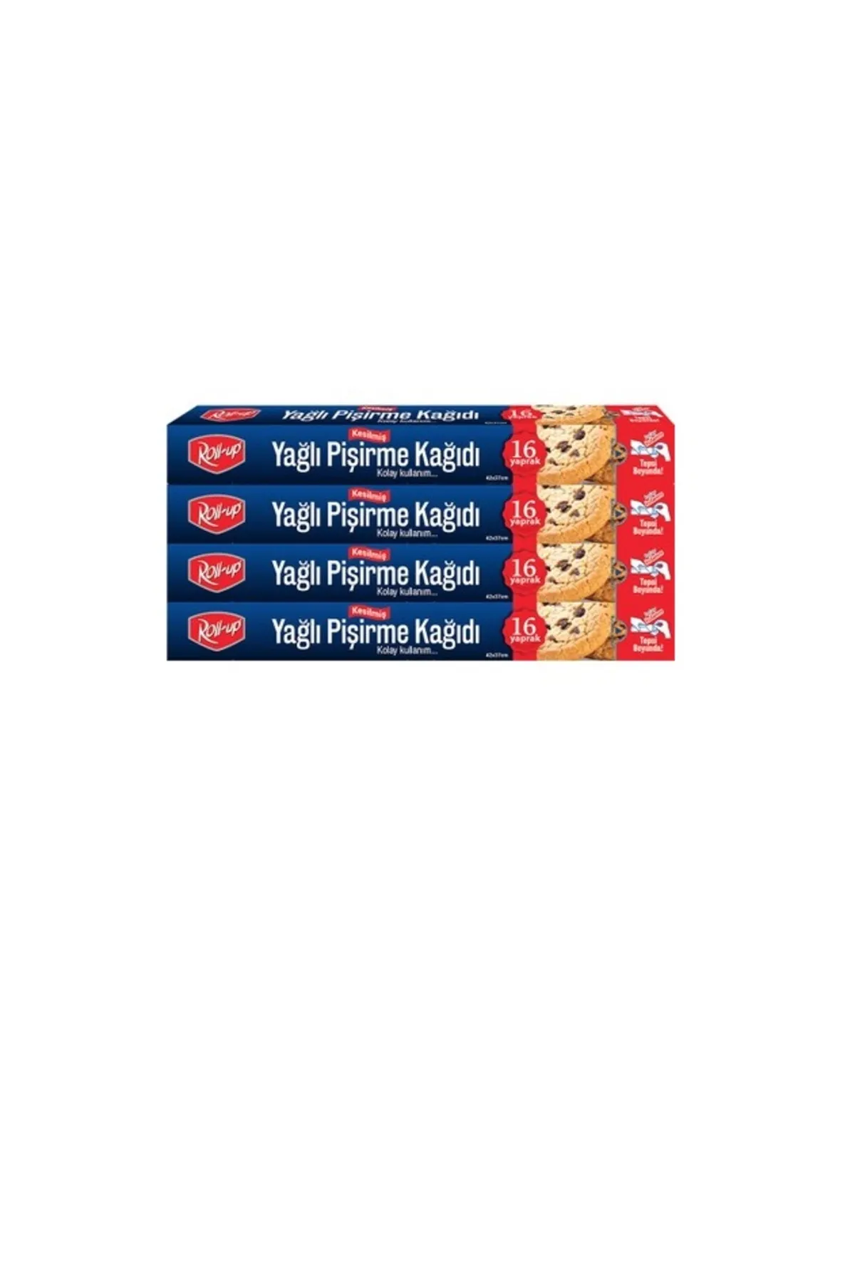ROLL-UP-PISIRME-KAGIDI-KUTULU.webp Roll-Up Silikonlu Kesilmiş Pişirme Kağıdı 37 cm x 42 cm 16 yp (39gsm) 1 KUTU - Görsel 1