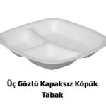 Köpük Tabak Üç Gözlü Kapaksız 200 adet