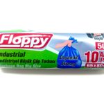 Floppy 150 gr Büyük Boy Çöp Poşeti 65x80 cm Siyah 1 Paket (10 Adet)