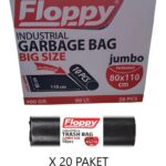Floppy 800 Gr Jumbo Çöp Poşeti 1 Koli 10 Paket